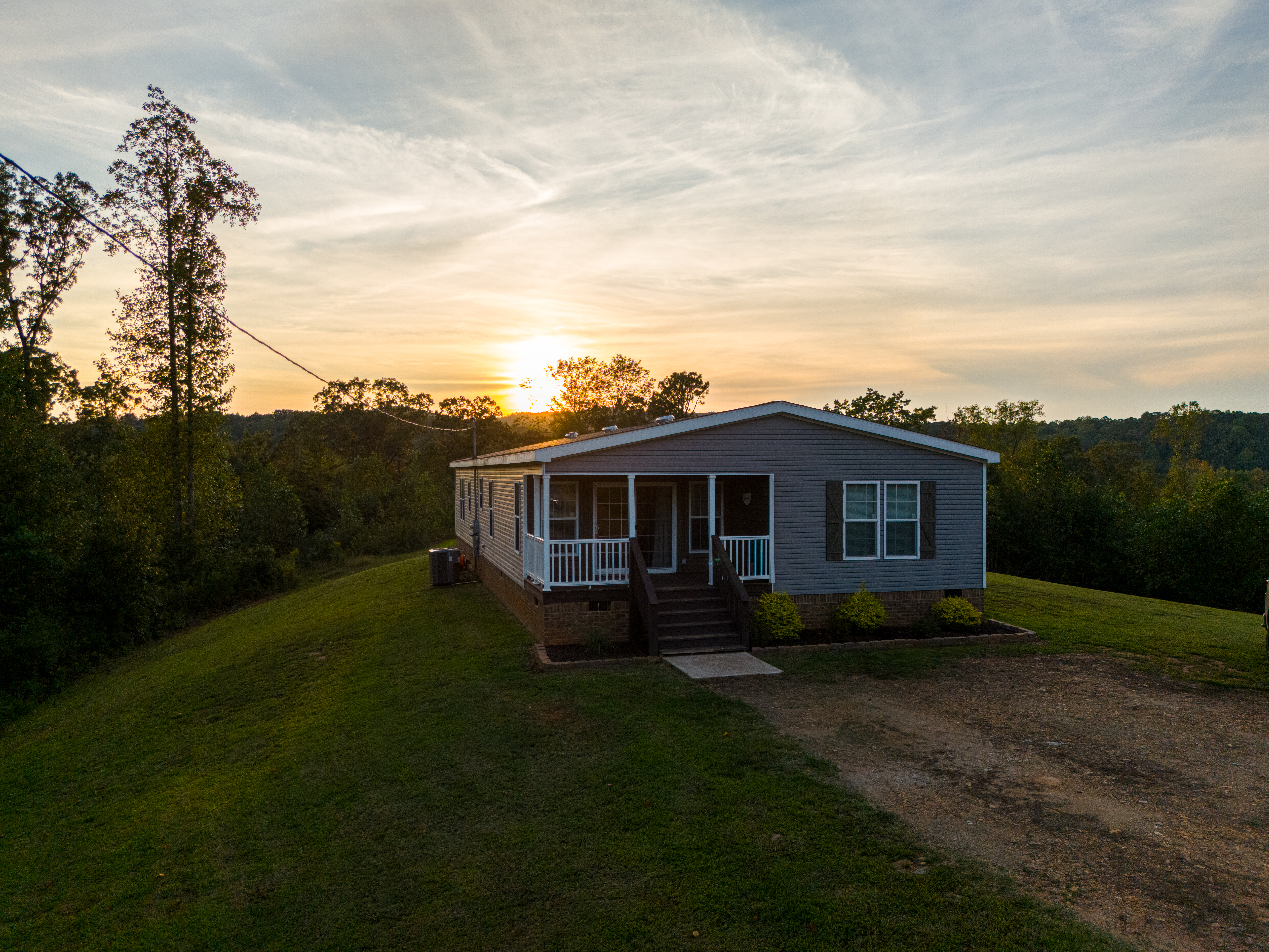 twilight shot of listing